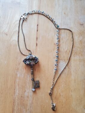 Betsey Johnson Fairy Key Pendant Necklace